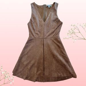 She and Sky Faux Suede Dress